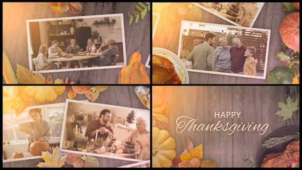 Thanksgiving Day Slideshow Opener for - VideoHive 34401476