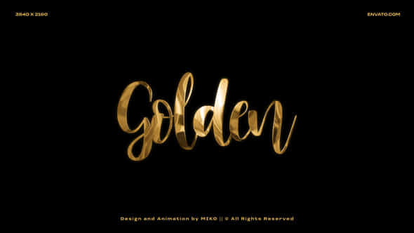 Gold Logo Reveal - VideoHive 57273287