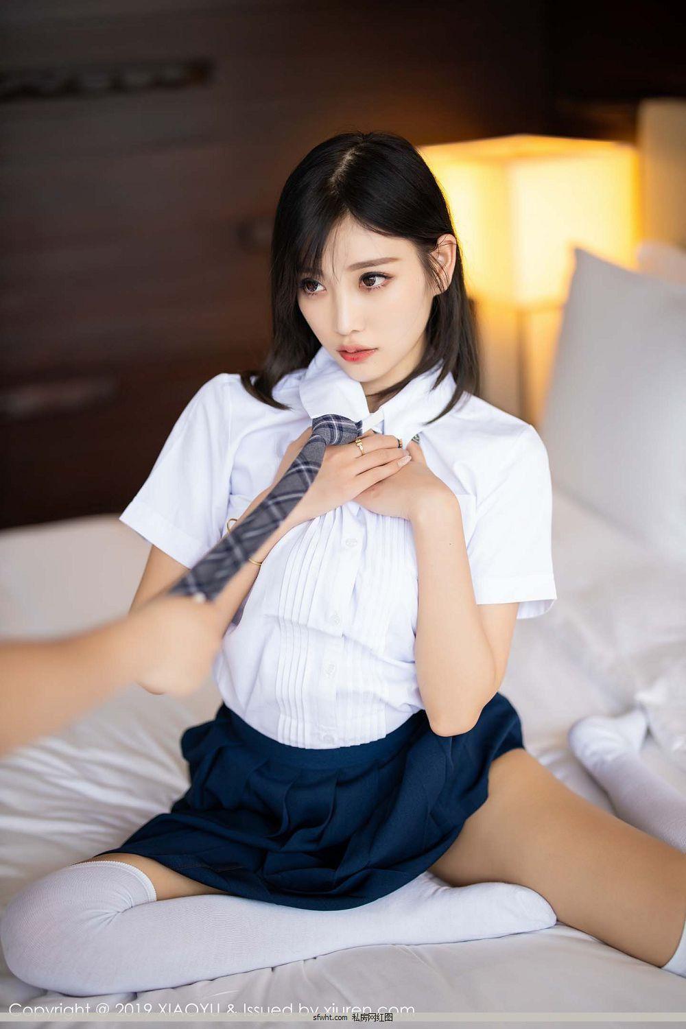 [小雨XIAOYU] y19.11.01 VOL.184 杨晨晨sugar 学生装到湿身妩媚蕾丝内衣 [73P](28)