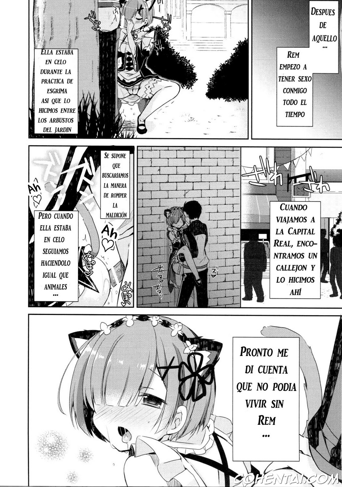 Rem Nyan wa Hatsujouki (Re:Zero kara Hajimeru Isekai Seikatsu) xxx comics manga porno doujin hentai español sexo 