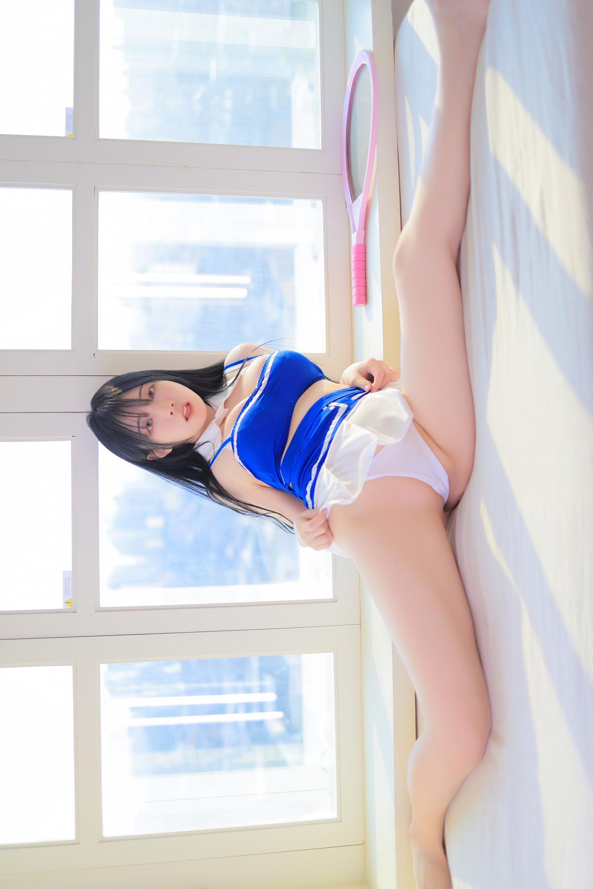 Rinaモモリナ, Patreon ‘Blue and White Swimsuit’ Set.01(25)