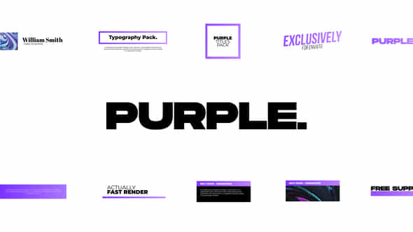Purple. - Titles - VideoHive 37656675