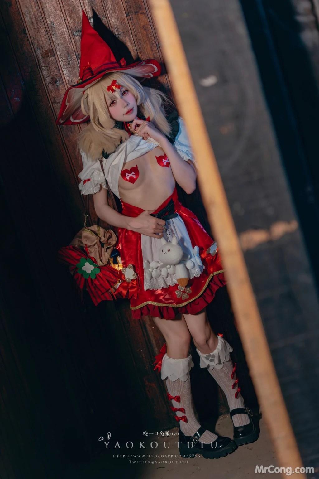 Coser@黏黏团子兔: 琪花星烛·可莉 可莉炸鱼舞 (66 photos )(32)