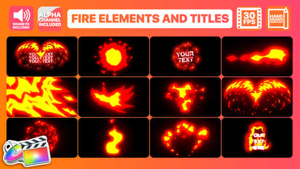 Flame Elements - VideoHive 24279728