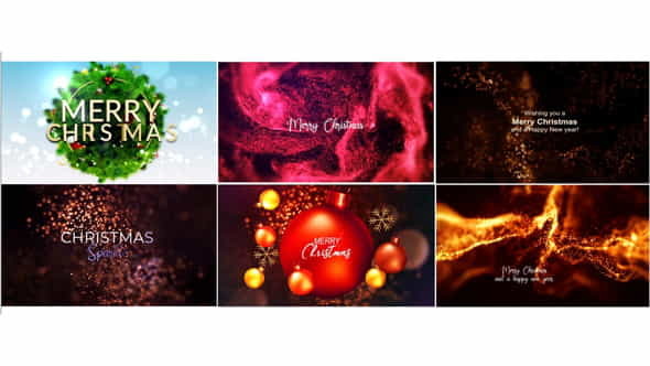 Abstract Titles | Christmas Sparkle - VideoHive 35135460