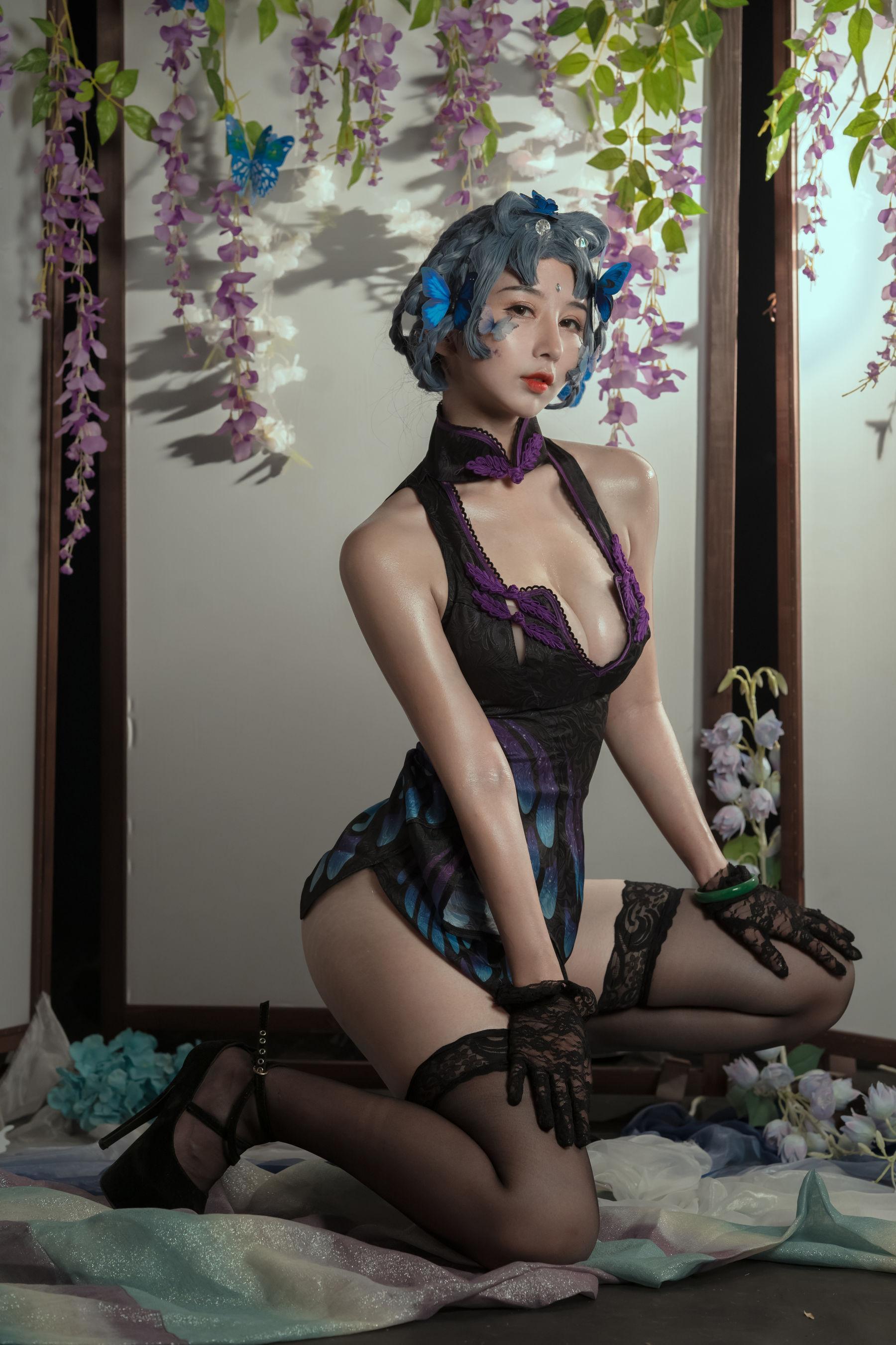 [网红COSER] 云溪溪 – 奶桃蝴蝶(25)