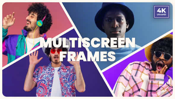 Gladsome Colorful Slideshow Multiscreen Opener Typography Intro - VideoHive 49420398