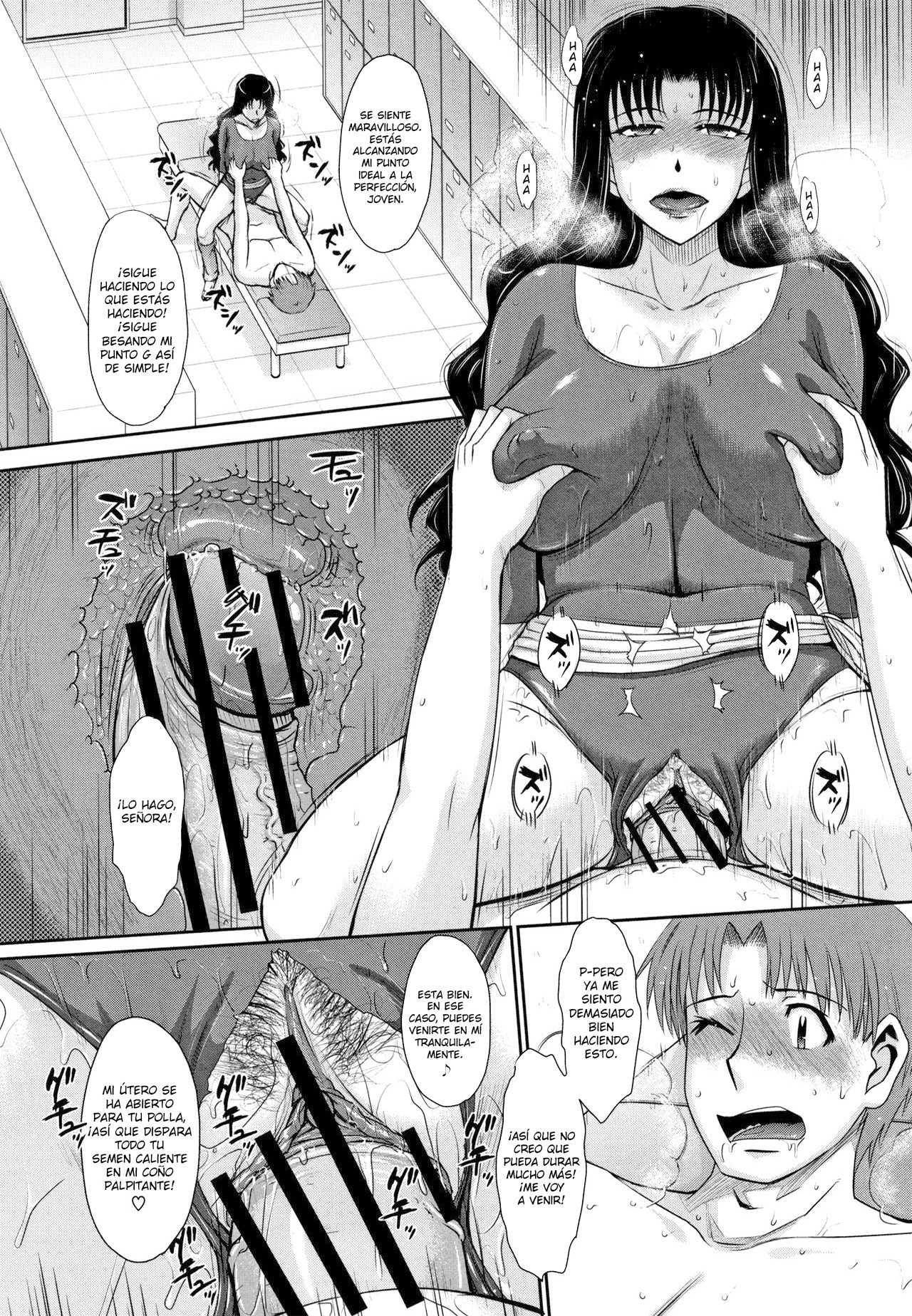 [Tsukino Jyogi] Hitozuma, Mitsu to Niku [Spanish] [Lozlauro]