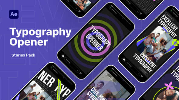 Typography Intro Stories Pack - VideoHive 59450987
