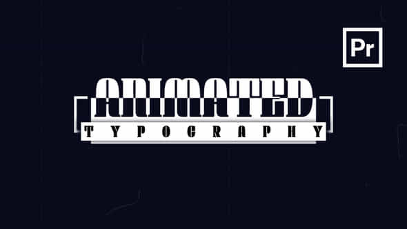 Animated Typography For Premiere Pro - VideoHive 57143500