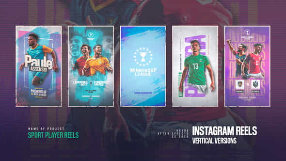 Sport Player Vertical Intro - VideoHive 55437367