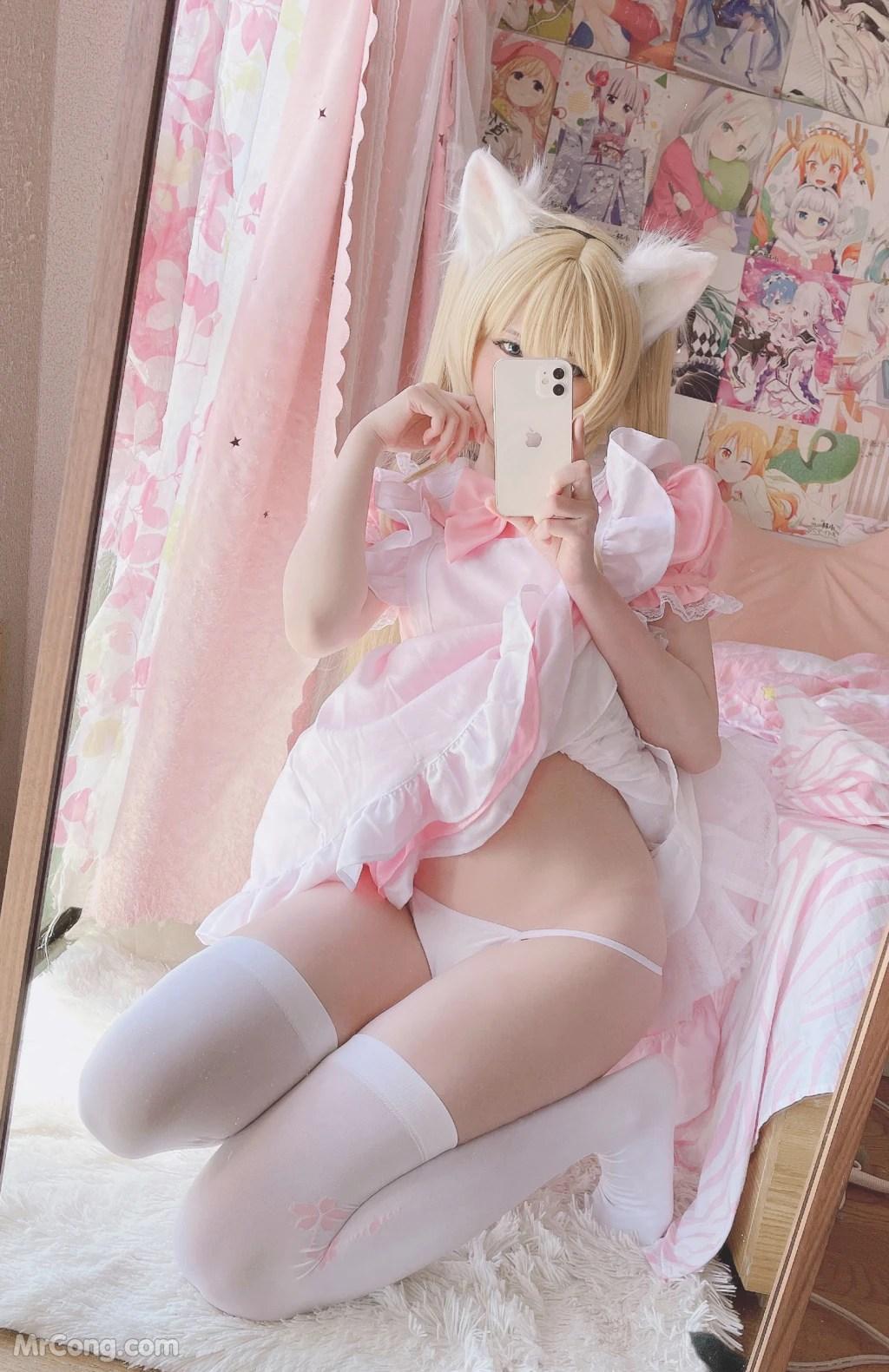 Coser@习呆呆: 猫耳女仆 Necomimi Maid Servant (50 photos)(49)