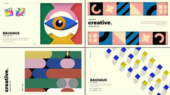 Bauhaus Typography Pack - VideoHive 43756468