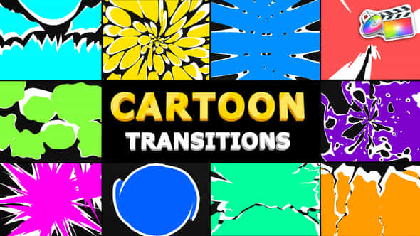 Cartoon Transitions - VideoHive 33668918