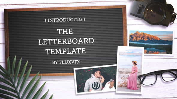 Letter Board Flat Lay Kit - VideoHive 22993376