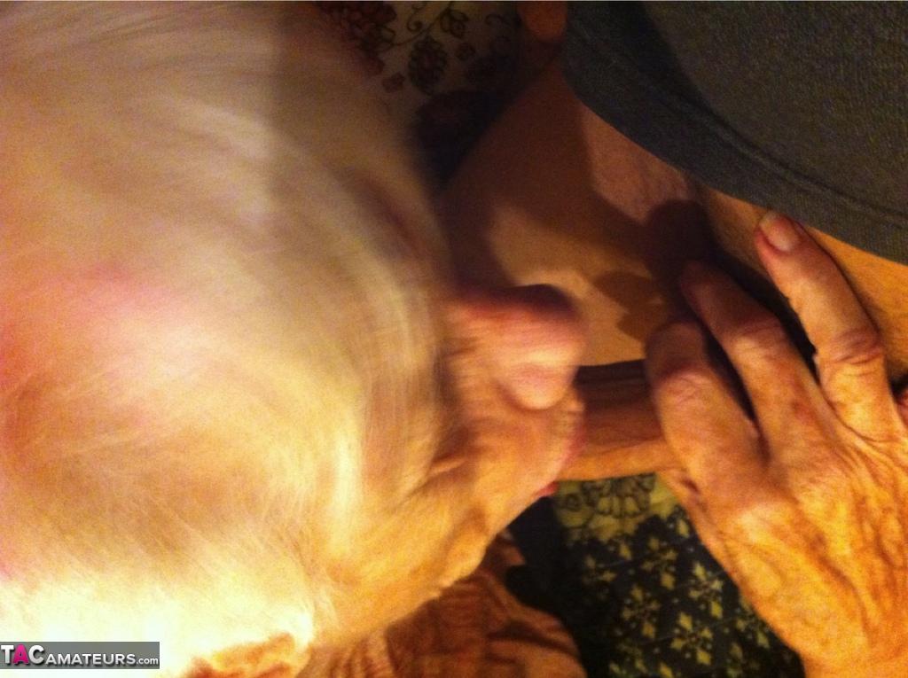 Really old granny shows off her cock sucking skills from a POV perspective(13)