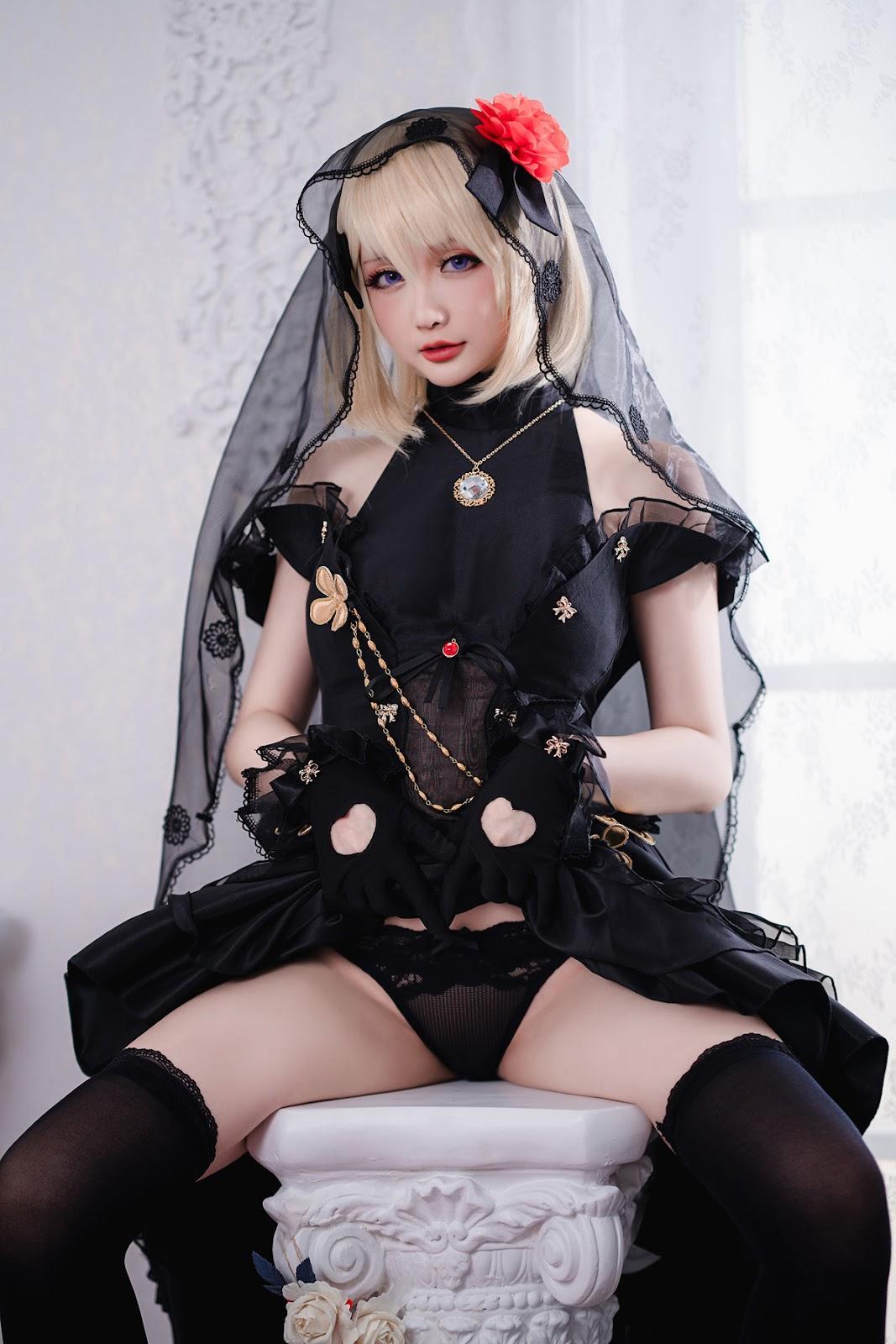 Cosplay 星之迟迟Hoshilily Z23婚纱(12)