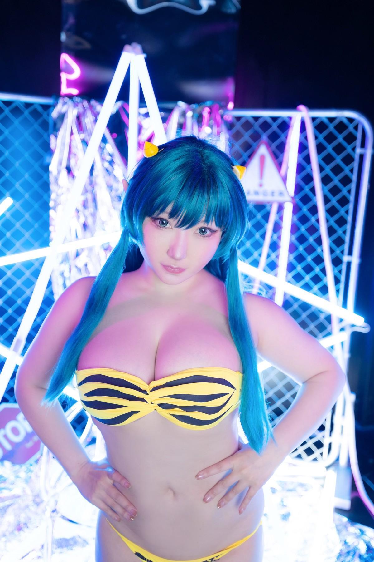 Cosplay SAKUサク Lum ラム うる星やつら Set.04(15)