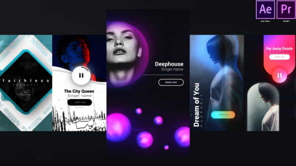 Instagram Unique Music Stories - VideoHive 28590768