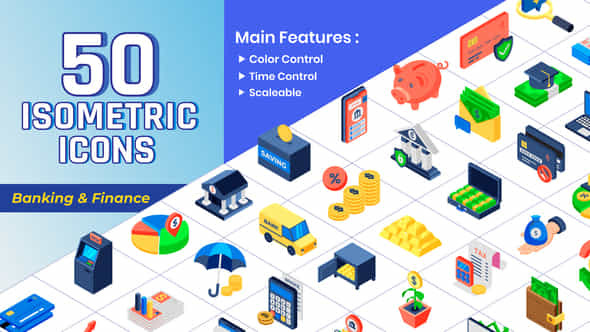 Isometric Icons - - VideoHive 42354563