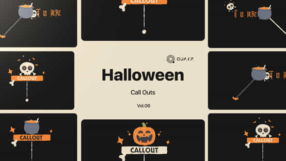 Halloween Call Outs - VideoHive 48261370