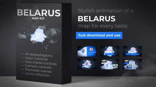 Belarus Map - - VideoHive 39340534