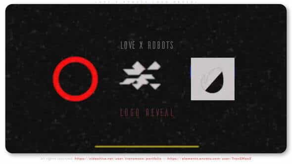 Love X Robots Logo Reveal - VideoHive 33448469