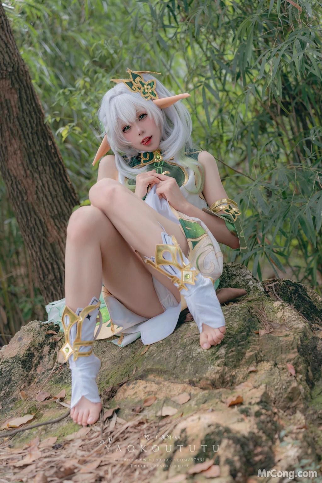 Coser@黏黏团子兔: 万年萝莉纳西妲&0.2s (65 photos )(20)