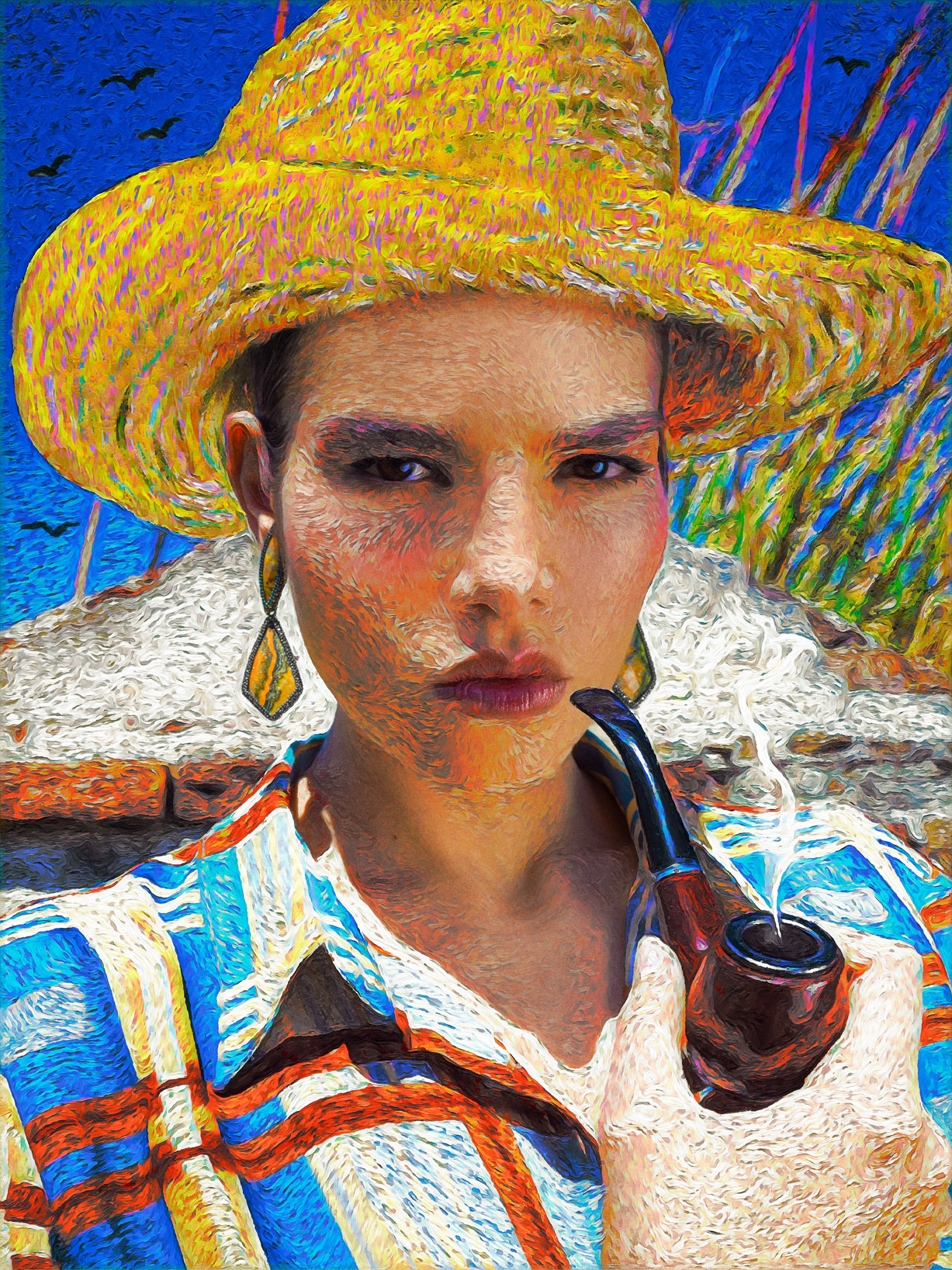 Nohemi Hermosillo by Jvdas Berra / Regina Castillo Jewels 2020 - Van Gogh Реклама ювелирных изделий в стиле Ван Гога / фото 08