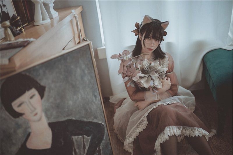 Cosplay逐月su - 透明女仆写真(12)