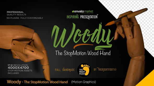Wood Hand Stop Motion Bundle - VideoHive 20514407