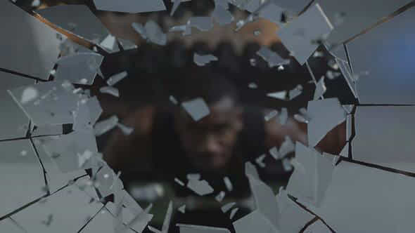 Shattered Glass Transitions - VideoHive 58257136