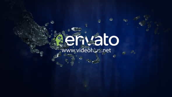 Water Logo Intro - VideoHive 34162911