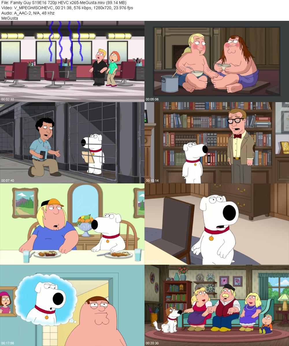 Family Guy S19E16 720p HEVC x265