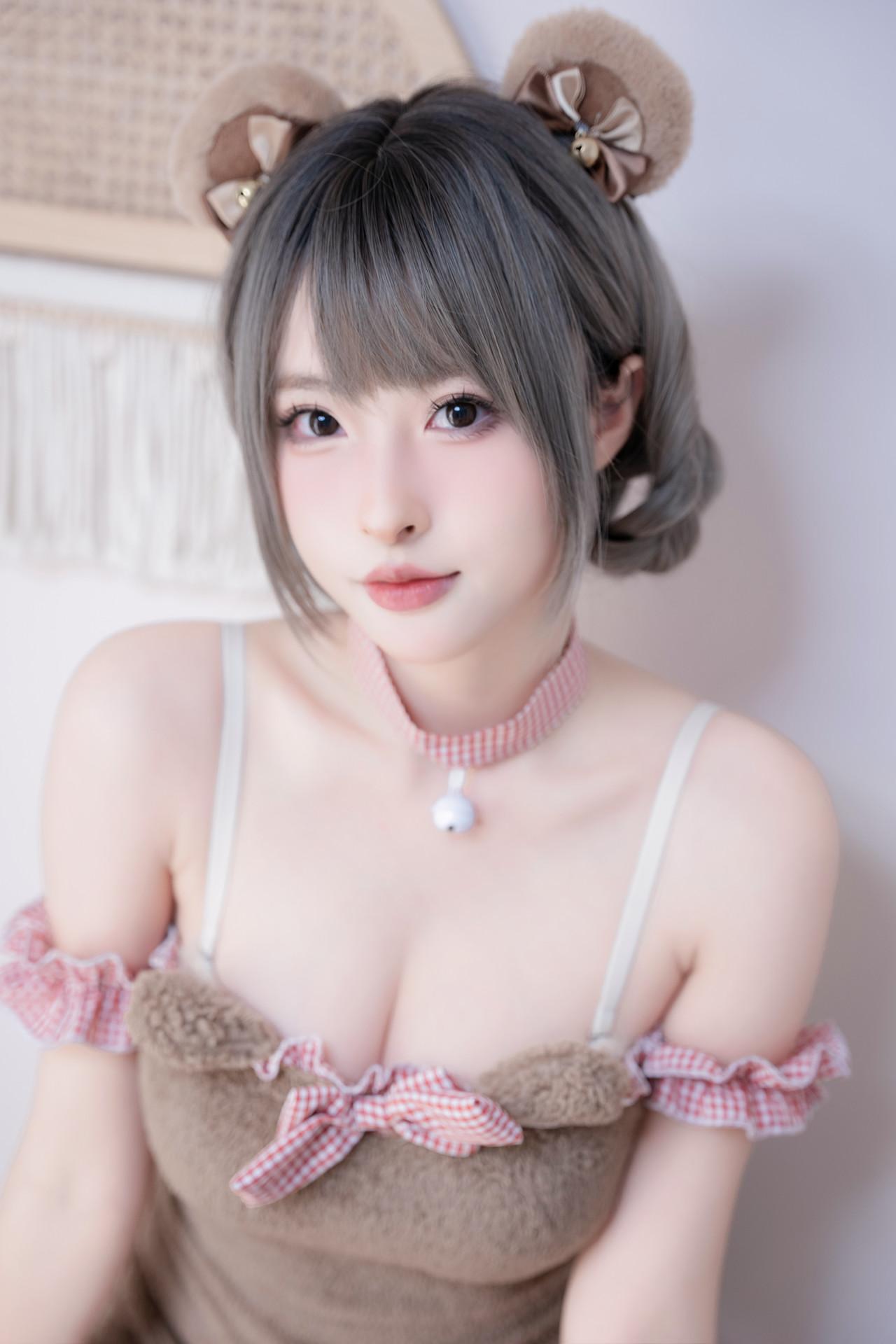 Cosplay 清水由乃 – 可爱熊(13)