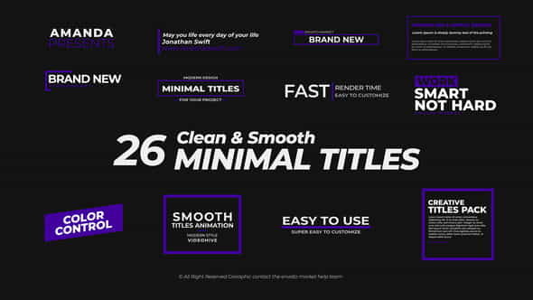 Titles Pack - VideoHive 21609637