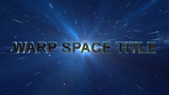 Warp Space Title - VideoHive 20287205
