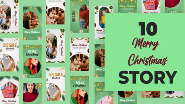 Merry Christmas Instagram Story Pack - VideoHive 35149045