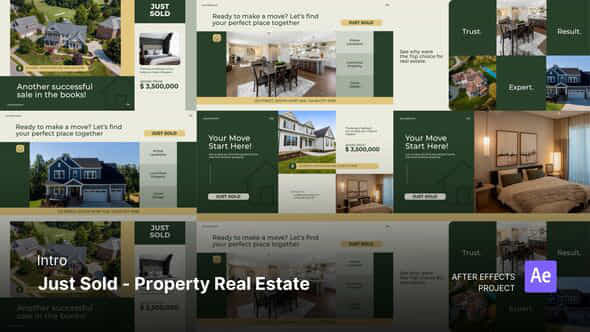 Intro Opening Just Sold Property Real Estate After Effects Project Files - VideoHive 56779963