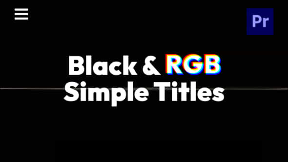 Black RGB Simple - VideoHive 46940477