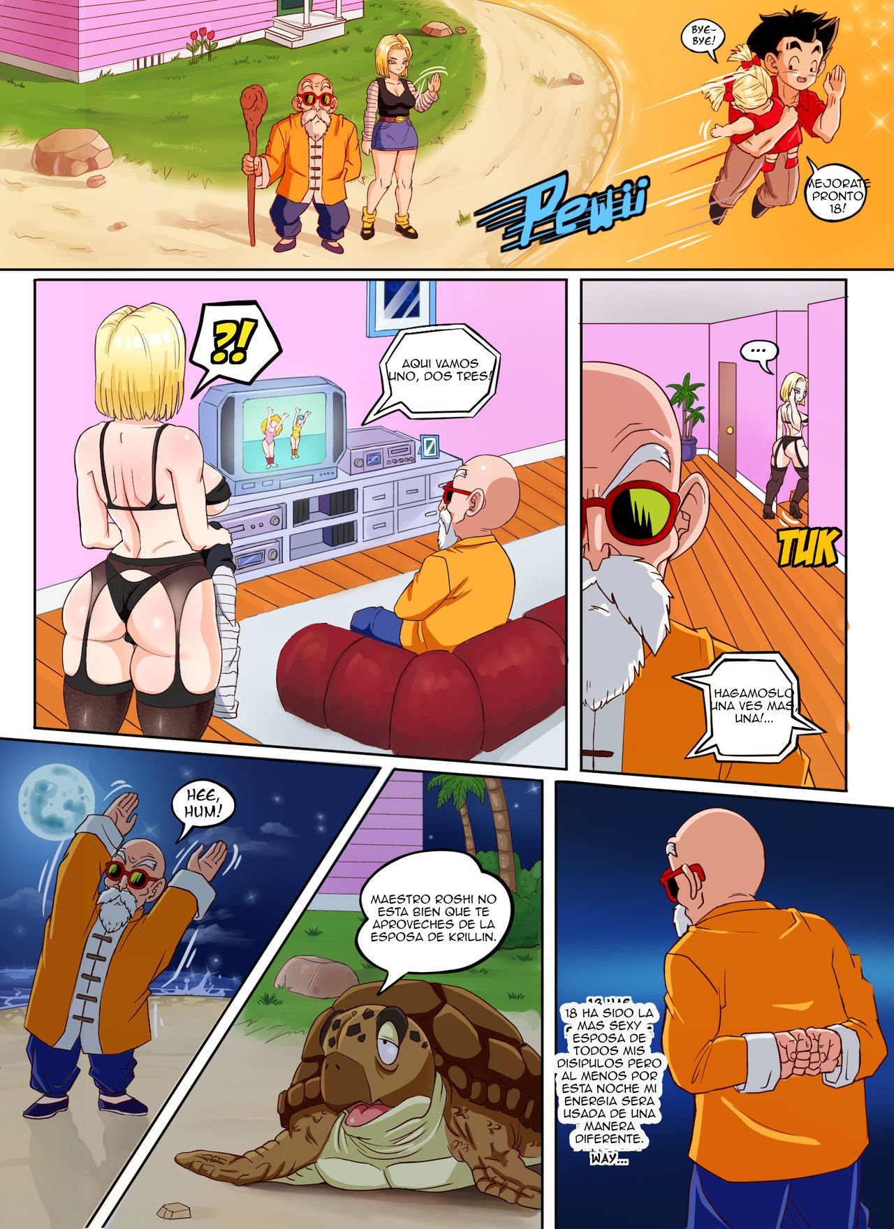 Android 18 x Roshi – Pink Pawg - 16