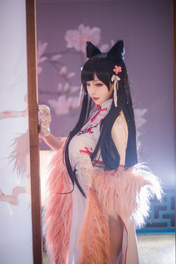 高颜值coser Shika小鹿鹿-爱宕旗袍(5)