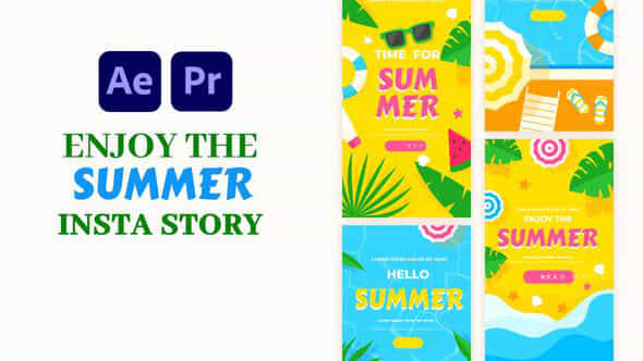 Enjoy The Summer Instagram Story - VideoHive 57844446