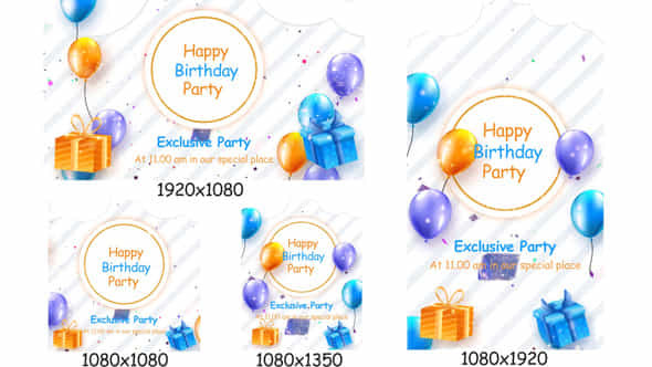 Happy Birthday Invitation - VideoHive 45964695