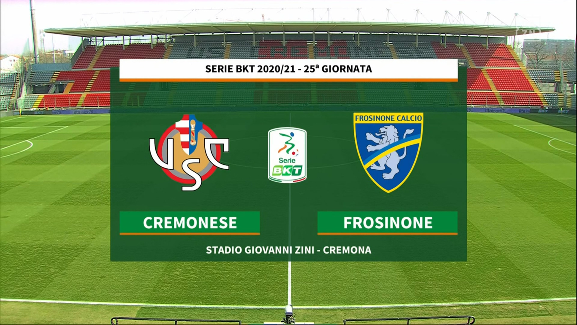 Serie B 20/21 - Cremonese Vs Frosinone - 27/02/2021