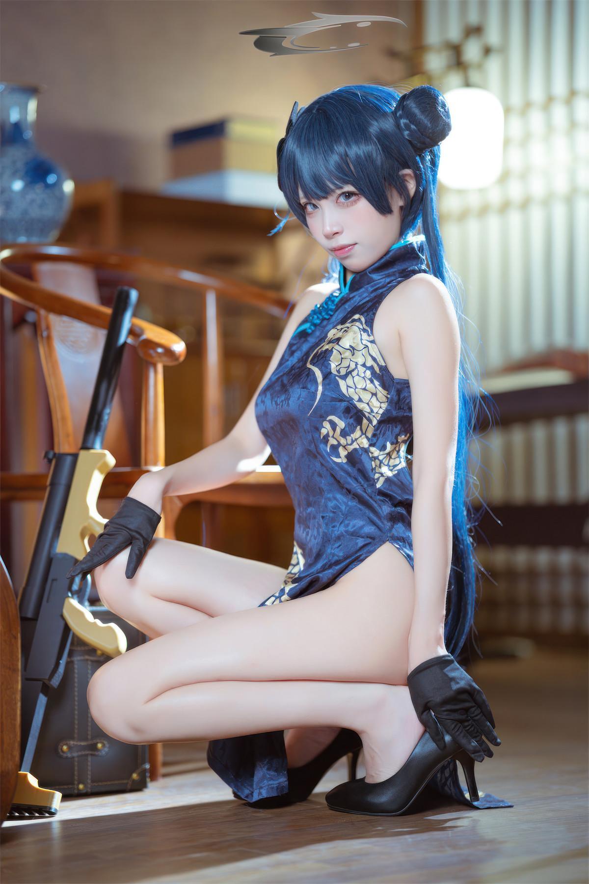 Cosplay 是三不是世w 碧蓝档案 妃咲旗袍(15)