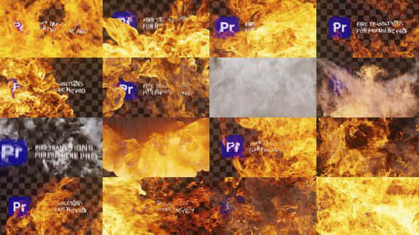 Fire And Smoke Transitions Premiere Pro - VideoHive 49000434