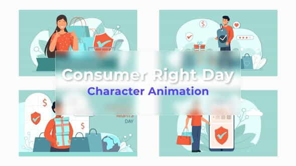 Consumer Right Day Scene Animation - VideoHive 36720217