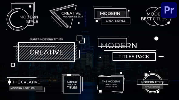 Creative Modern Titles - VideoHive 39217033