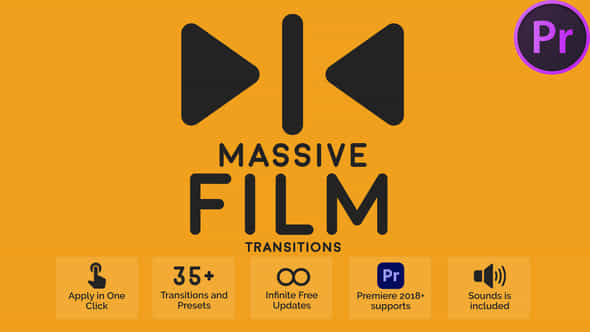 Massive Film Transitions - VideoHive 47021233